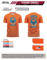 Load image into Gallery viewer, Fishhawk Cornhole Orange Full dye Jersey