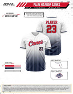 Load image into Gallery viewer, PH Canes Navy Full Button Full Dye Men's Jersey