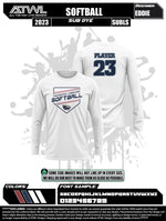 Load image into Gallery viewer, FCA Softball Base Laces DTF Men's Polyester Long Sleeve Parent Shirt