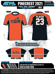 Pinecrest Spring 2022 Mens Full dye team jerseys