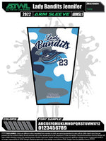 Load image into Gallery viewer, Lady Bandits Camo Arm Sleeve