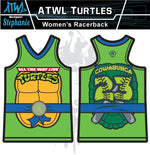 Load image into Gallery viewer, Cowabunga Turtles Womens Racer Back Full Dye Jersey