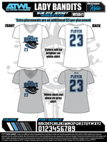 Load image into Gallery viewer, Lady Bandits Women's Racerback and V neck Fan Jersey