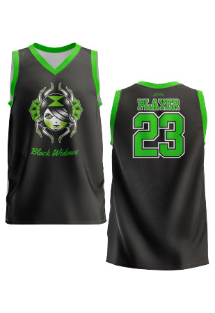Tampa Bay Roller Derby Black Widows Women's cut Team Sleeveless Jersey