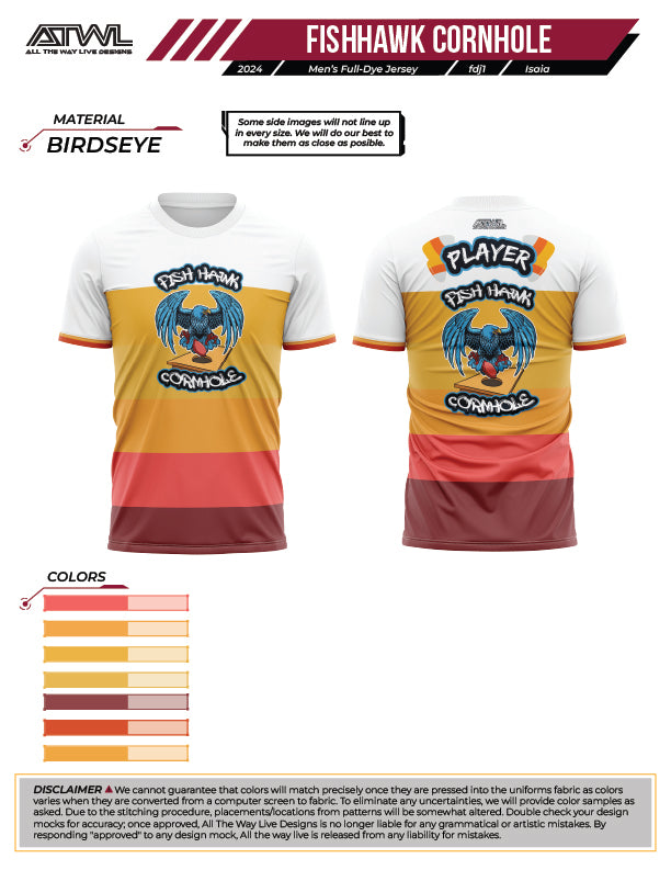 Fishhawk Cornhole Candy Corn White