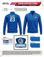 Load image into Gallery viewer, Ruskin Christian Baseball 1/4 Zip Fleece