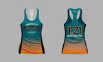 Load image into Gallery viewer, Sunshine City Roller Derby Full Dye Women's Cut Racerback Jersey