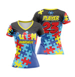 Load image into Gallery viewer, Autism Awareness Womens Full Dye Jersey