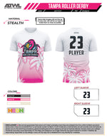 Load image into Gallery viewer, Tampa Roller Derby Mens Cut Full dye Jersey