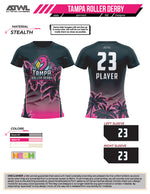 Load image into Gallery viewer, Tampa Bay Roller Derby Women's Crew Cut Jersey