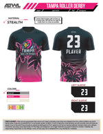 Load image into Gallery viewer, Tampa Roller Derby Mens Cut Full dye Jersey