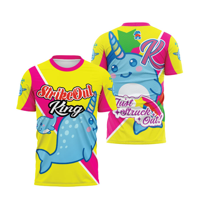 Strikeout Narwhal Mens Full Dye Jersey