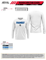 Load image into Gallery viewer, Ruskin Christian Family DTF Men's Polyester Long Sleeve Parent Shirt