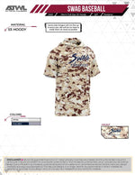 Load image into Gallery viewer, Swag Elite Baseball Camo Hooded Short sleeve full dye jersey