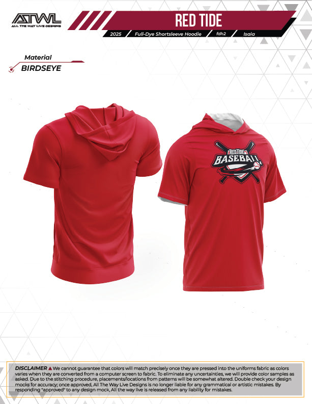 Red tide Full Dye Hoodie (red)