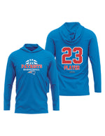 Load image into Gallery viewer, Pinellas Park Patriots Full Dye hooded Long Sleeve Jersey