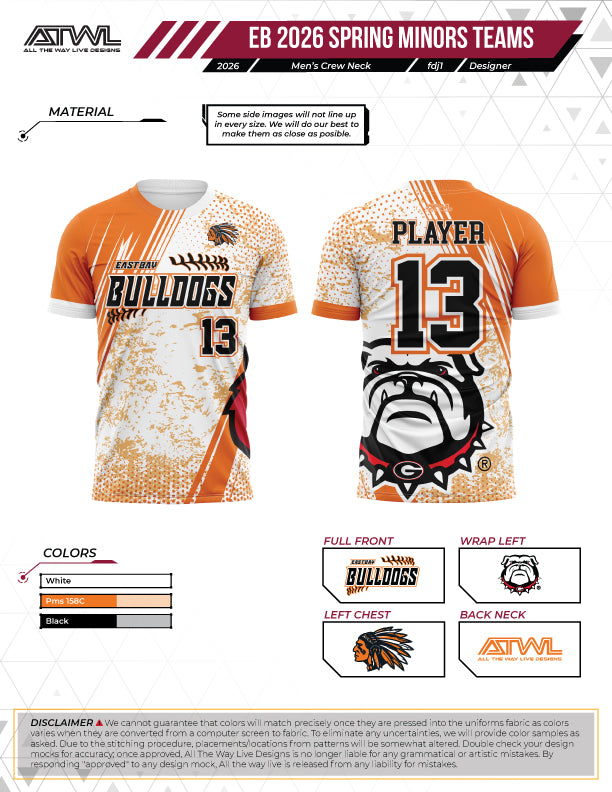 East Bay Spring 2026 Replica League  Baseball Jerseys