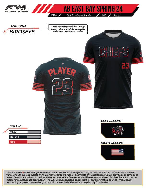 East Bay 2024 Advanced Baseball Replica  Men's Jersey
