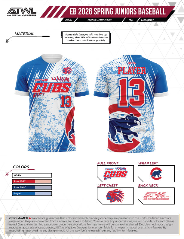 East Bay Spring 2026 Replica League  Baseball Jerseys