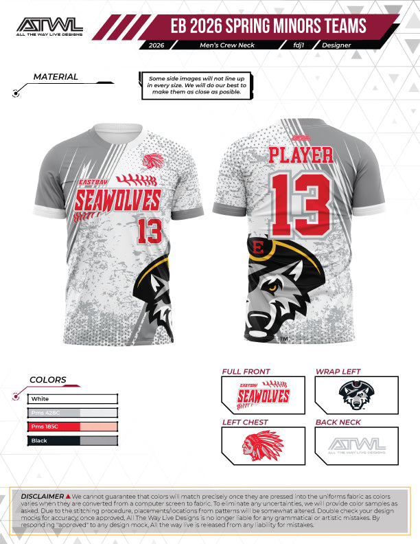 East Bay Spring 2026 Replica League  Baseball Jerseys