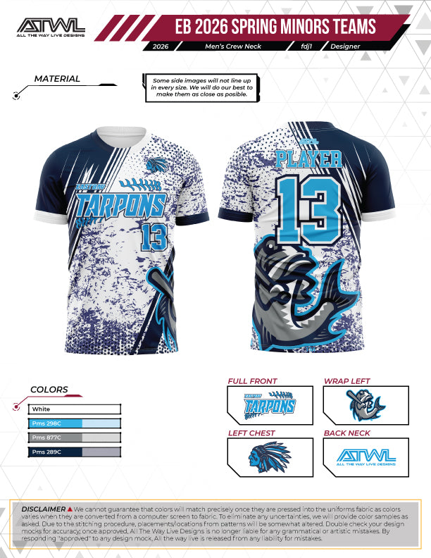 East Bay Spring 2026 Replica League  Baseball Jerseys