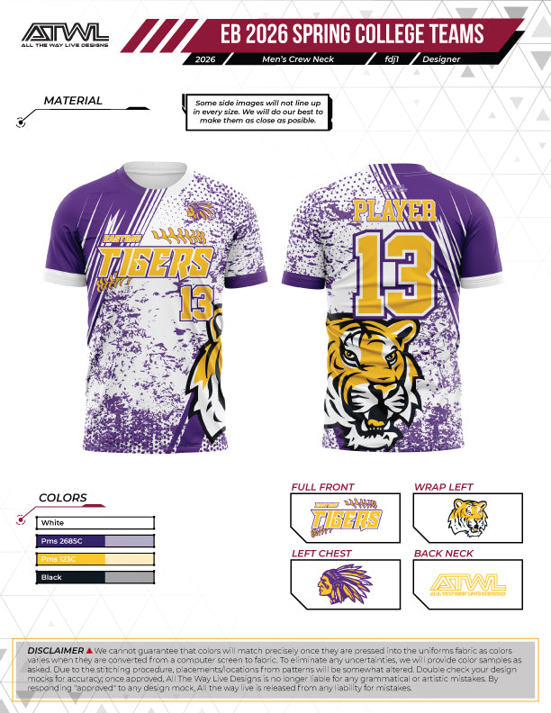 East Bay Spring 2026 Replica League  Baseball Jerseys