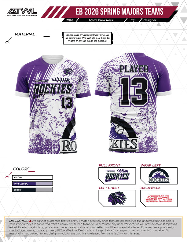 East Bay Spring 2026 Replica League  Baseball Jerseys