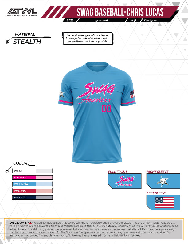 Swag Elite Crew neck Men's full dye Jersey