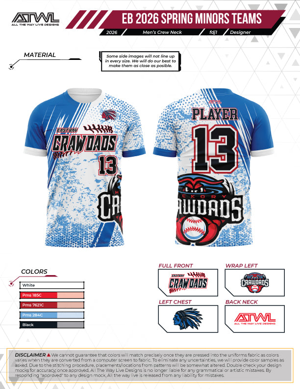 East Bay Spring 2026 Replica League  Baseball Jerseys