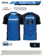 Load image into Gallery viewer, Mulberry Baseball All Stars Replica Full Dye Jersey