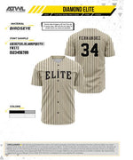 Load image into Gallery viewer, Diamond Elite Cream Full Button Game Jersey
