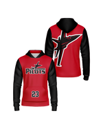 Load image into Gallery viewer, Pinecrest Pilots Mens Red Full Dye Hoody