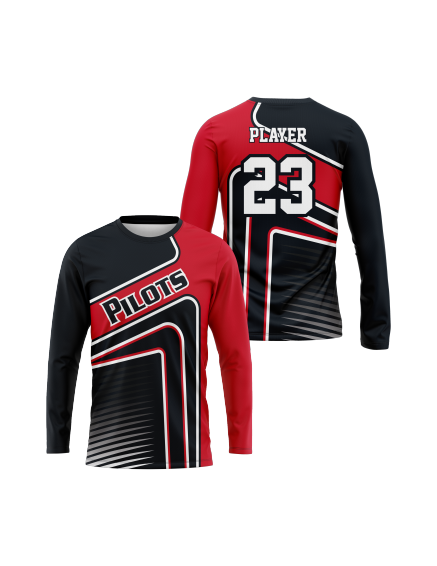 Pilots Full Pilot dye mens long sleeve Jersey