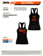 Load image into Gallery viewer, Bull Baseball Full Dye Women's Racerback Jersey