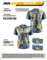 Load image into Gallery viewer, Skeeters Navy Honeycomb Men's Full-Dye Jersey