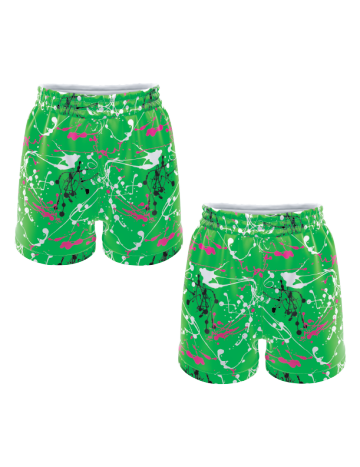 Hoop Dreams Neon Green Mens basketball shorts 9inch inseam