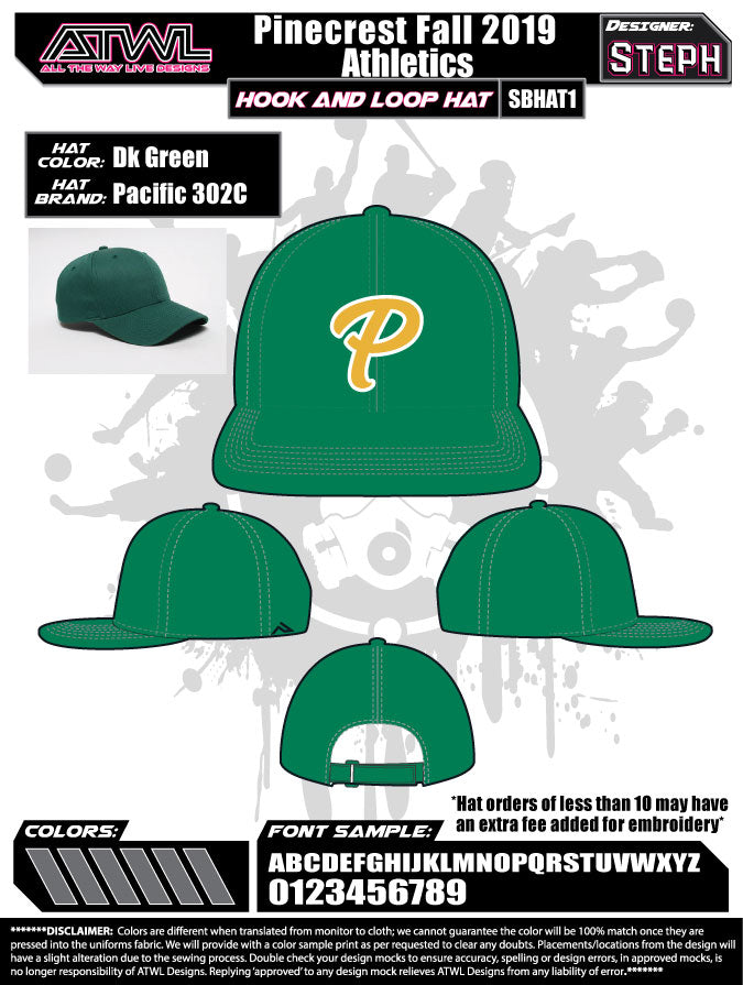 Pinecrest Fall League Hats