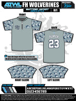 Load image into Gallery viewer, Wolverines Grey Batting Jacket