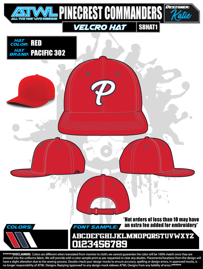 Pinecrest Spring 2021 Team Hats snapback