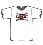Load image into Gallery viewer, ATWL BASEBALL (BLACK/RED) MEN'S WHITE SUB DYE JERSEY