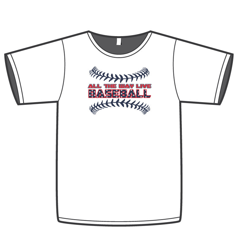 ATWL BASEBALL (USA) MEN'S WHITE SUB DYE JERSEY