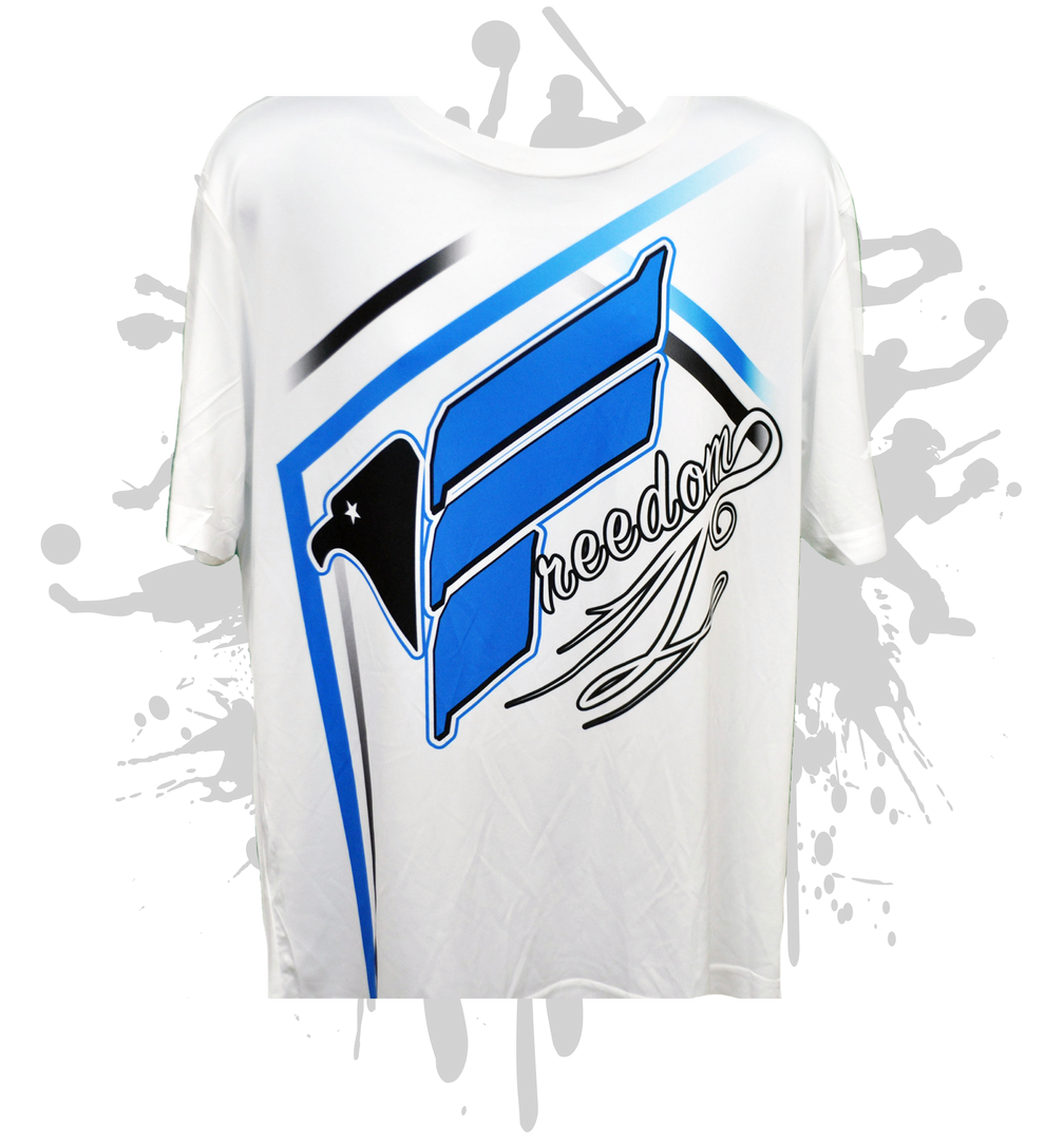 Freedom Special Script Men's White Sub Dye Jersey