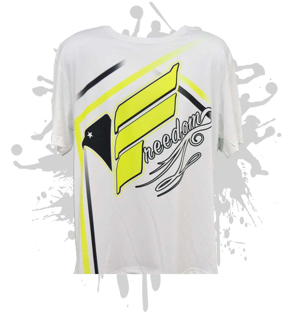Freedom Special Script Men's White Sub Dye Jersey