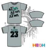 Load image into Gallery viewer, Repeat Design Mens Grey Sub Dye Jersey