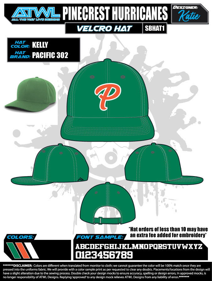 Pinecrest Spring 2021 Team Hats snapback