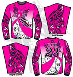 Load image into Gallery viewer, HOPE Breast Cancer Awareness Mens Full Dye Long Sleeve Jersey