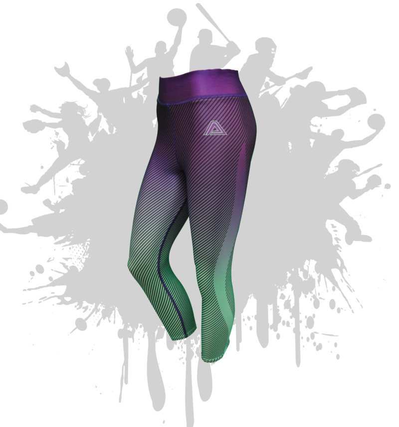 Linear Capri in PURPLE/MINT