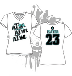 Load image into Gallery viewer, Repeat Design Women's White Sub Dye Jersey