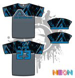 Load image into Gallery viewer, Geometric Grunge Mens Full Dye Jerseys