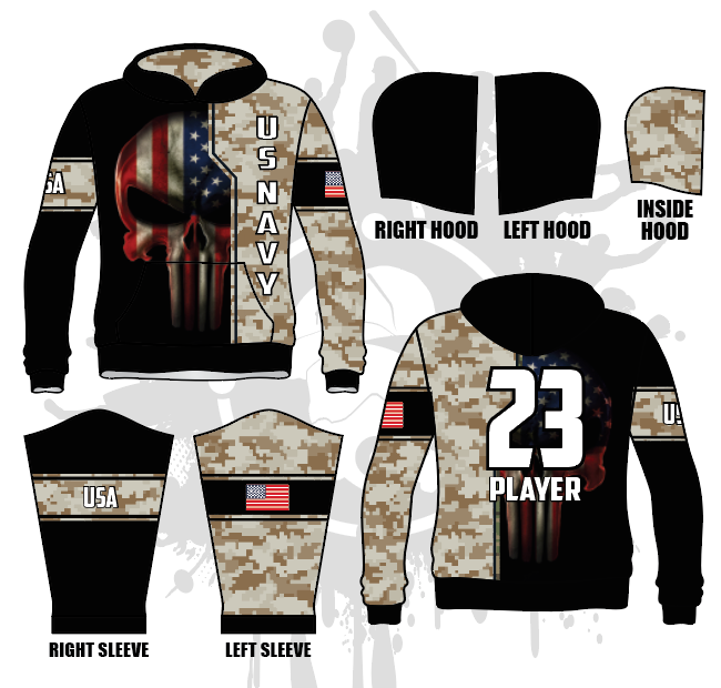 Punishment Full Dye Hoodie